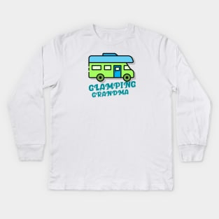 Glamping Grandma Kids Long Sleeve T-Shirt